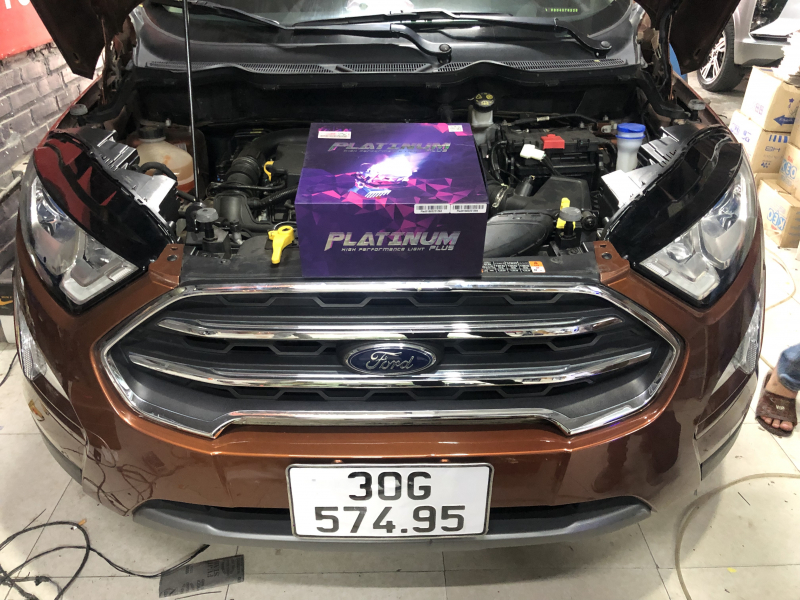 Độ đèn nâng cấp ánh sáng bi Titan Platinum led 9+3 cho xe Ford EcoSport 2019